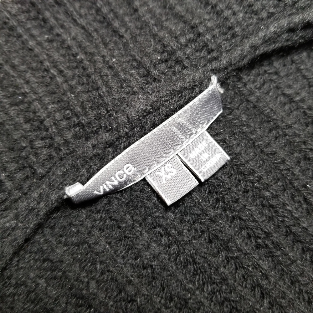 Vince Open Front Ribbed Waterfall Cardigan - Picture 5 of 7